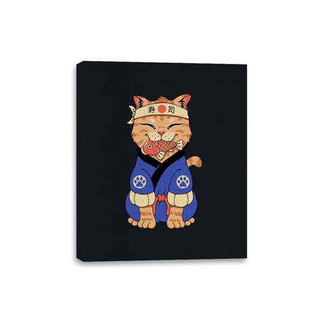 Cute Meowster - Canvas Wraps Canvas Wraps RIPT Apparel 8x10 / Black