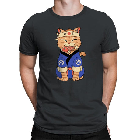 Cute Meowster - Mens Premium T-Shirts RIPT Apparel Small / Heavy Metal