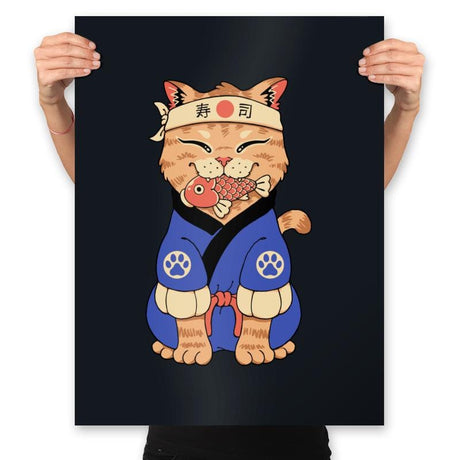 Cute Meowster - Prints Posters RIPT Apparel 18x24 / Black