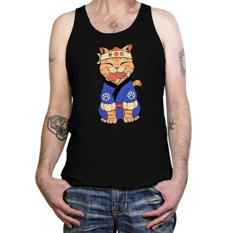 Cute Meowster - Tanktop Tanktop RIPT Apparel X-Small / Black