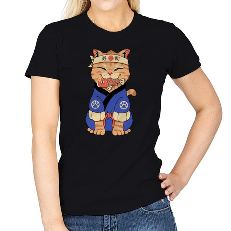 Cute Meowster - Womens T-Shirts RIPT Apparel Small / Black