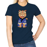 Cute Meowster - Womens T-Shirts RIPT Apparel Small / Navy