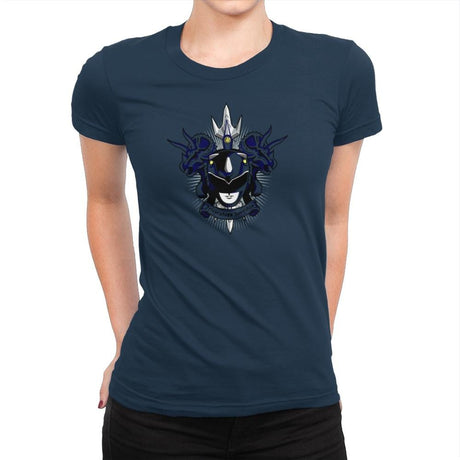 Cyaneus Triceratops Horridus - Zordwarts - Womens Premium T-Shirts RIPT Apparel Small / Midnight Navy