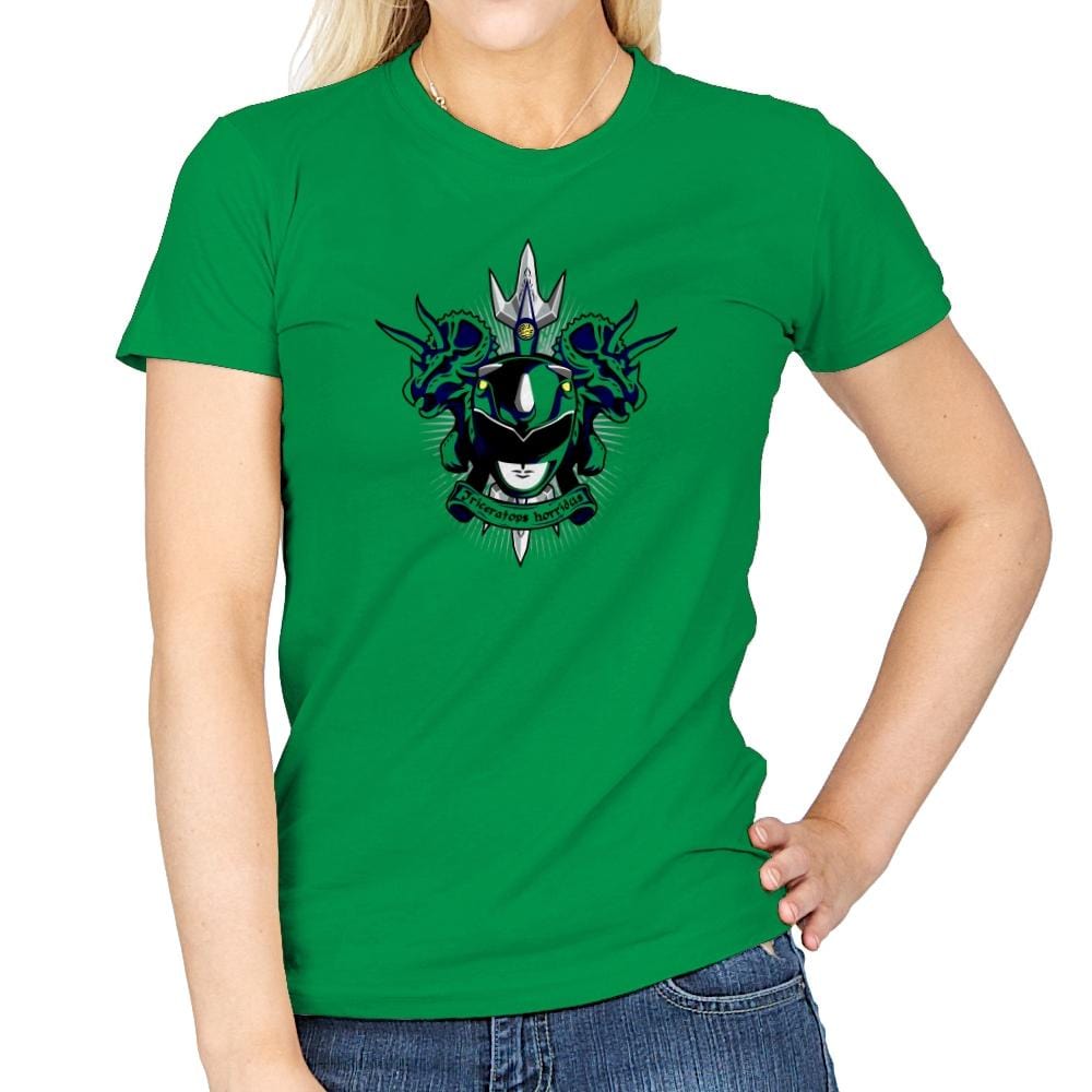 Cyaneus Triceratops Horridus - Zordwarts - Womens T-Shirts RIPT Apparel Small / Irish Green