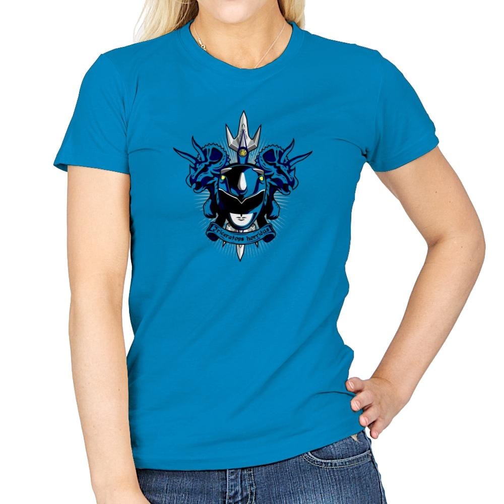 Cyaneus Triceratops Horridus - Zordwarts - Womens T-Shirts RIPT Apparel Small / Sapphire