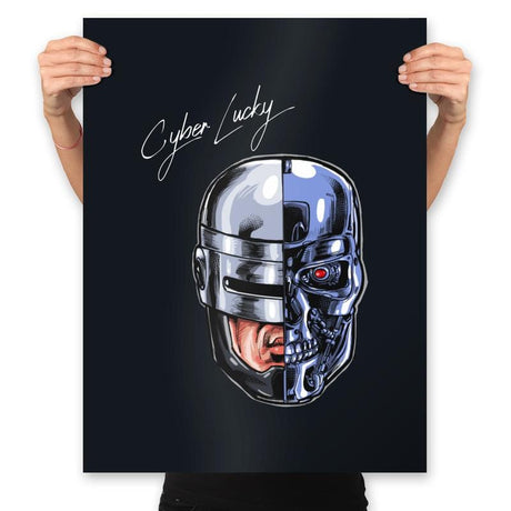 Cyber Lucky - Prints Posters RIPT Apparel 18x24 / Black