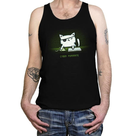 Cyber Puurate - Tanktop Tanktop RIPT Apparel X-Small / Black