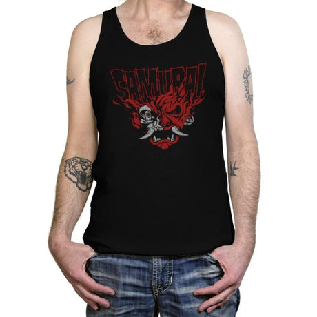 Cyber Samurai - Tanktop Tanktop RIPT Apparel X-Small / Black