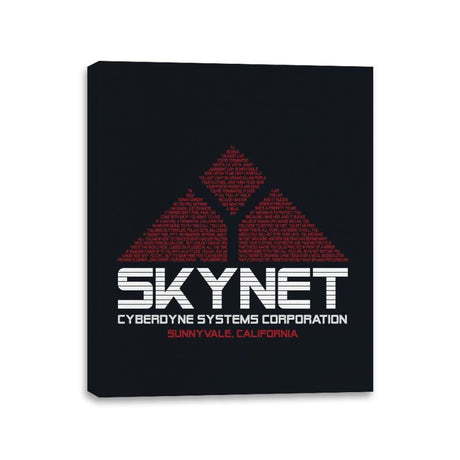 Cyberdyne Systems Corp.  - Canvas Wraps Canvas Wraps RIPT Apparel 11x14 / Black