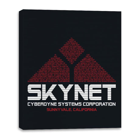 Cyberdyne Systems Corp.  - Canvas Wraps Canvas Wraps RIPT Apparel 16x20 / Black