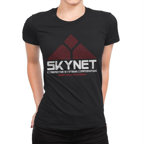 Cyberdyne Systems Corp.  - Womens Premium T-Shirts RIPT Apparel Small / Black