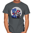 Cybertron Head - Mens T-Shirts RIPT Apparel Small / Charcoal