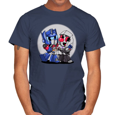 Cybertron Head - Mens T-Shirts RIPT Apparel Small / Navy