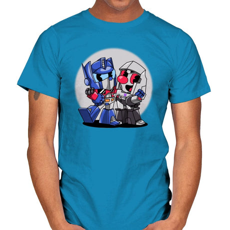 Cybertron Head - Mens T-Shirts RIPT Apparel Small / Sapphire