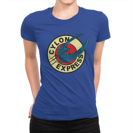 Cylon Express - Womens Premium T-Shirts RIPT Apparel Small / Royal