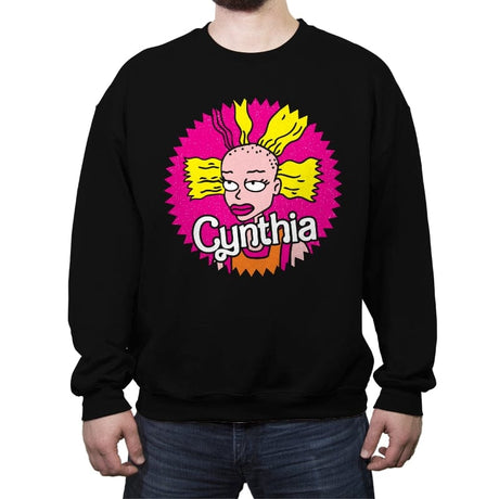 Cynthia Doll - Crew Neck Sweatshirt Crew Neck Sweatshirt RIPT Apparel Small / Black