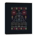 D-20 Sweater - Ugly Holiday - Canvas Wraps Canvas Wraps RIPT Apparel 16x20 / Black