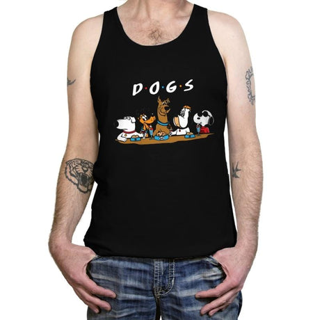 D-O-G-S - Tanktop Tanktop RIPT Apparel X-Small / Black