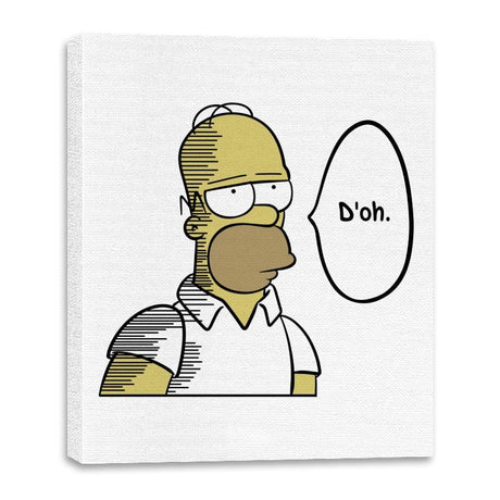 D'oh.  - Canvas Wraps Canvas Wraps RIPT Apparel 16x20 / White