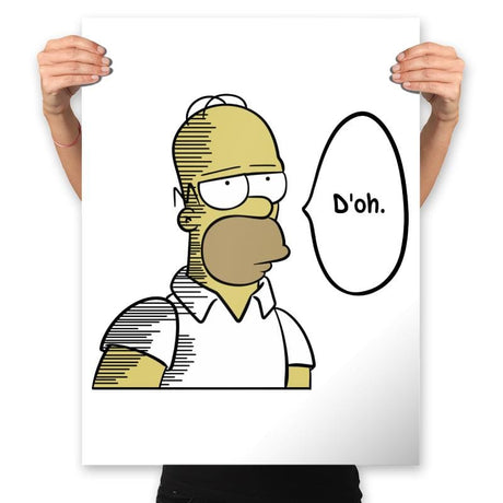 D'oh.  - Prints Posters RIPT Apparel 18x24 / White