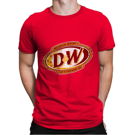 D&W - Mens Premium T-Shirts RIPT Apparel Small / Red