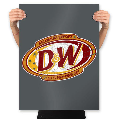 D&W - Prints Posters RIPT Apparel 18x24 / Charcoal