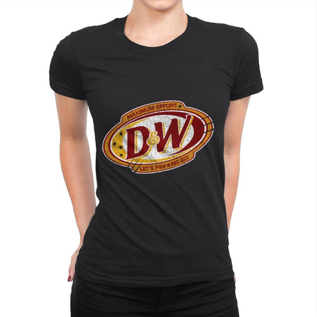 D&W - Womens Premium T-Shirts RIPT Apparel Small / Black