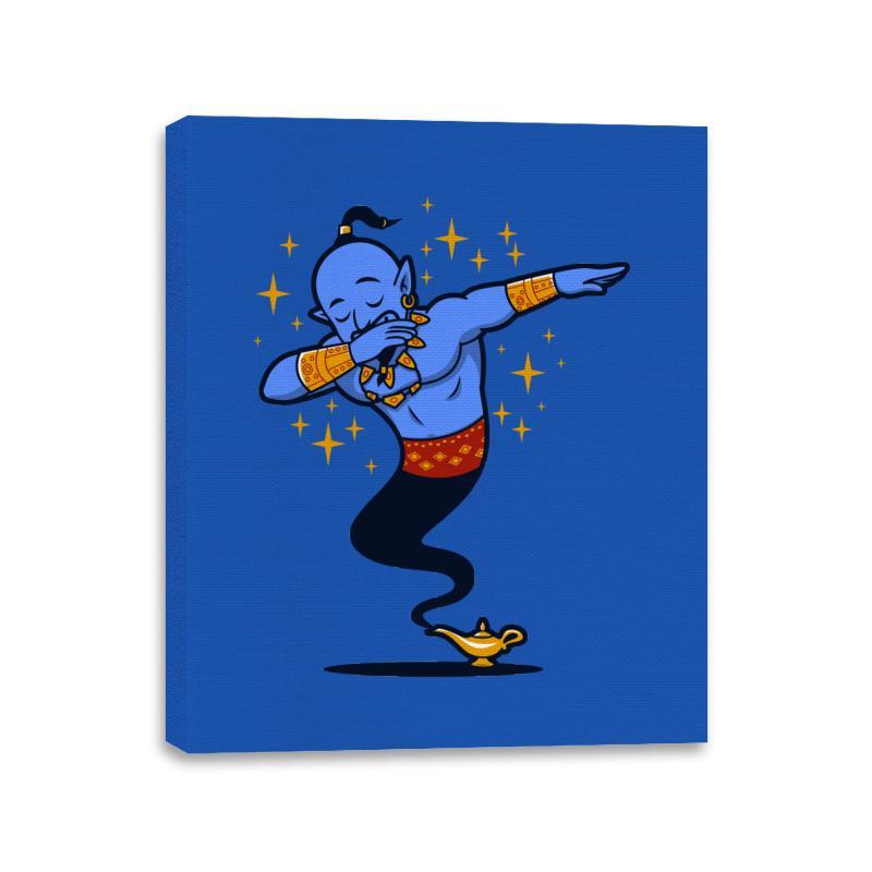 Dabbing Genie, Genie - Canvas Wraps Canvas Wraps RIPT Apparel 11x14 / Royal