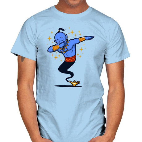 Dabbing Genie, Genie - Mens T-Shirts RIPT Apparel Small / Light Blue