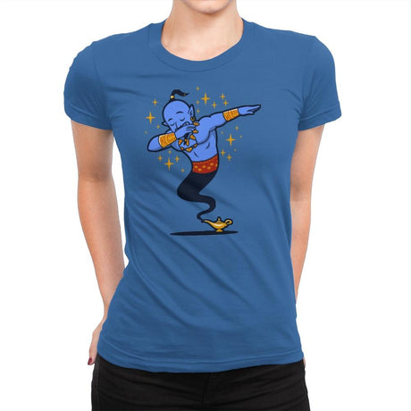 Dabbing Genie, Genie - Womens Premium T-Shirts RIPT Apparel Small / Royal