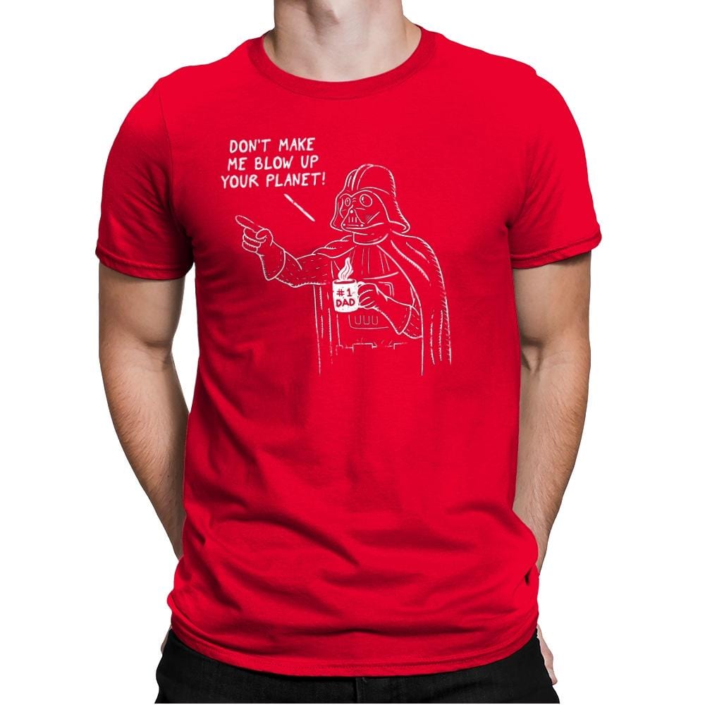 Dad Vader - Mens Premium T-Shirts RIPT Apparel Small / Red