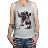 Daddy and Sister Sumi-e - Tanktop Tanktop RIPT Apparel X-Small / Silver