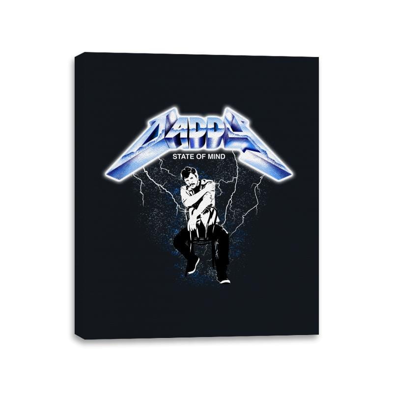 Daddy Lightning - Canvas Wraps Canvas Wraps RIPT Apparel 11x14 / Black