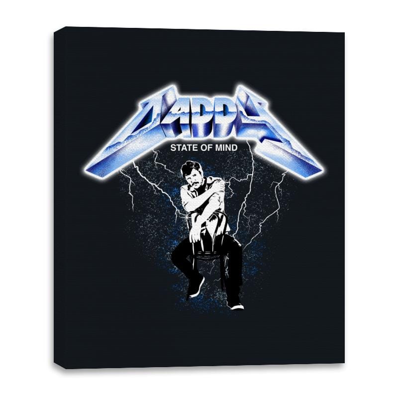 Daddy Lightning - Canvas Wraps Canvas Wraps RIPT Apparel 16x20 / Black