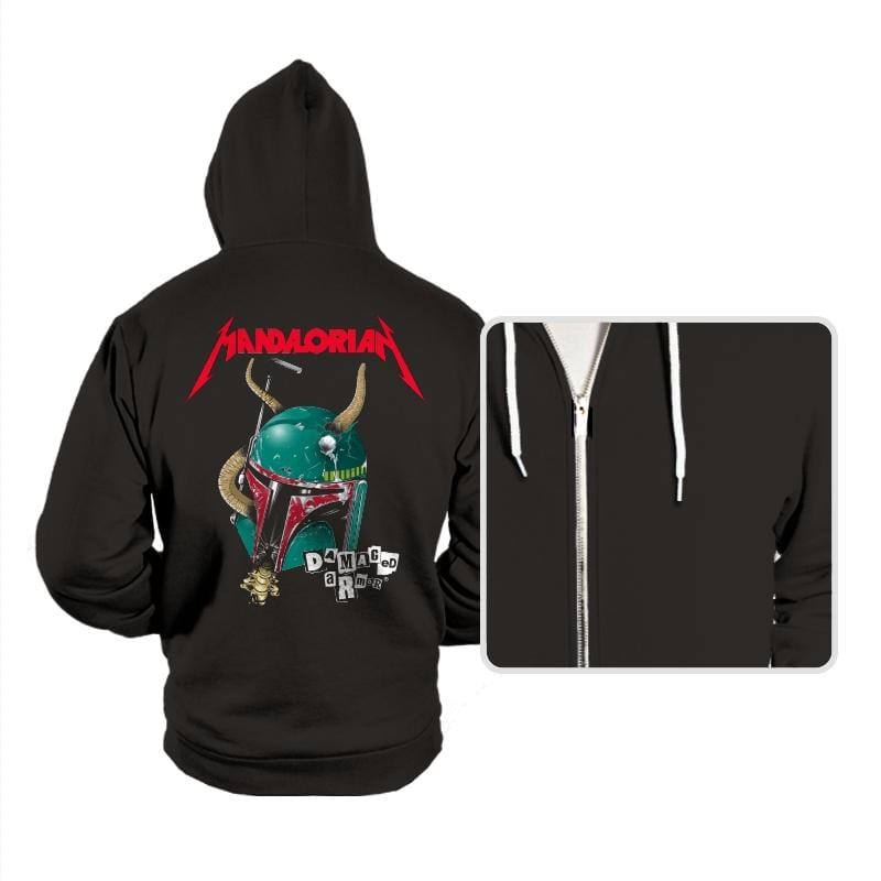 DAMAGED ARMOR - Hoodies Hoodies RIPT Apparel Small / Black