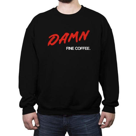 Damn - Crew Neck Sweatshirt Crew Neck Sweatshirt RIPT Apparel Small / Black