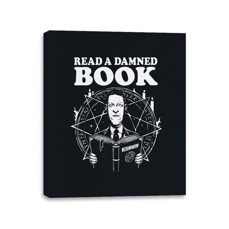 Damned Books - Canvas Wraps Canvas Wraps RIPT Apparel 11x14 / Black