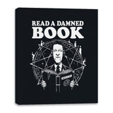 Damned Books - Canvas Wraps Canvas Wraps RIPT Apparel 16x20 / Black