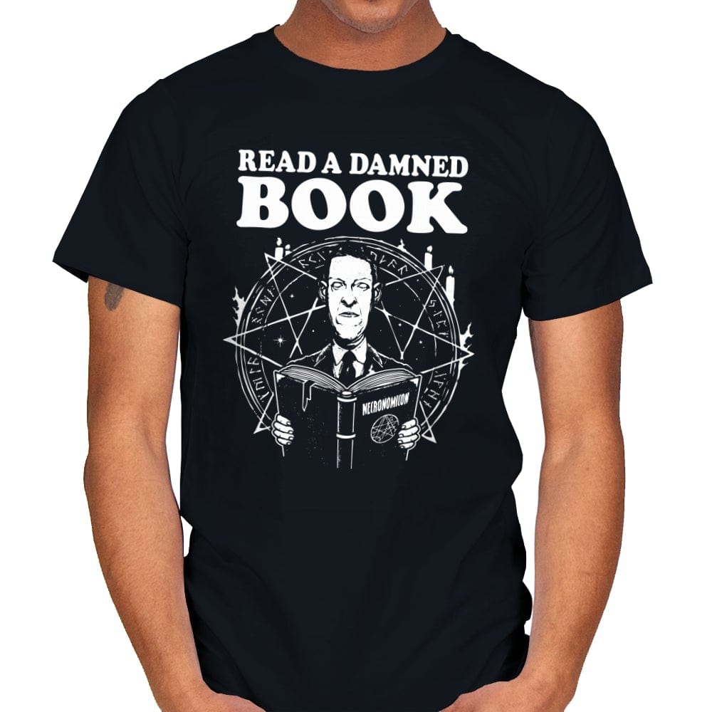 Damned Books - Mens T-Shirts RIPT Apparel Small / Black