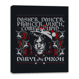 Dancer Dasher and Dixon - Canvas Wraps Canvas Wraps RIPT Apparel 16x20 / Black