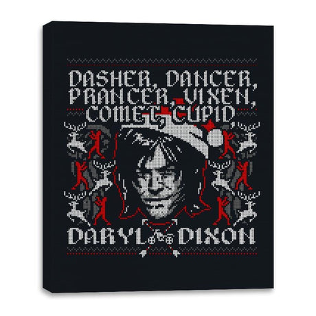 Dancer Dasher and Dixon - Canvas Wraps Canvas Wraps RIPT Apparel 16x20 / Black