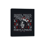 Dancer Dasher and Dixon - Canvas Wraps Canvas Wraps RIPT Apparel 8x10 / Black