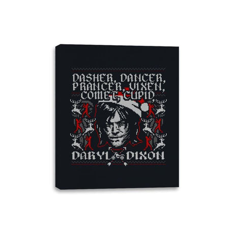 Dancer Dasher and Dixon - Canvas Wraps Canvas Wraps RIPT Apparel 8x10 / Black