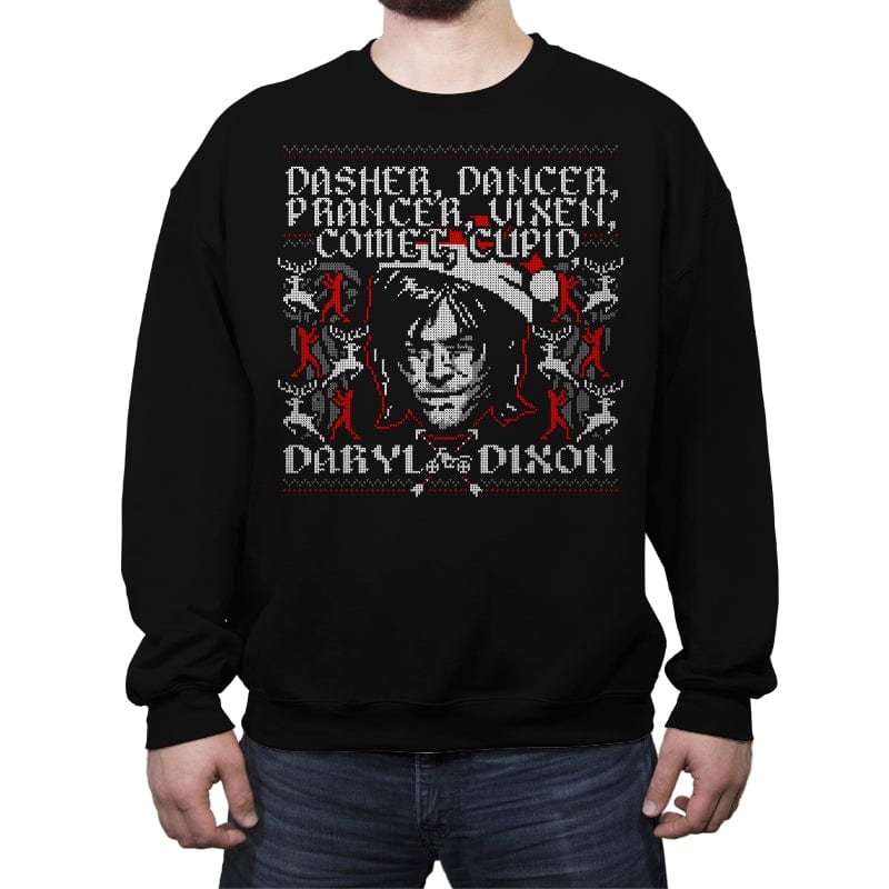 Dancer Dasher and Dixon - Crew Neck Sweatshirt Crew Neck Sweatshirt RIPT Apparel Small / Black