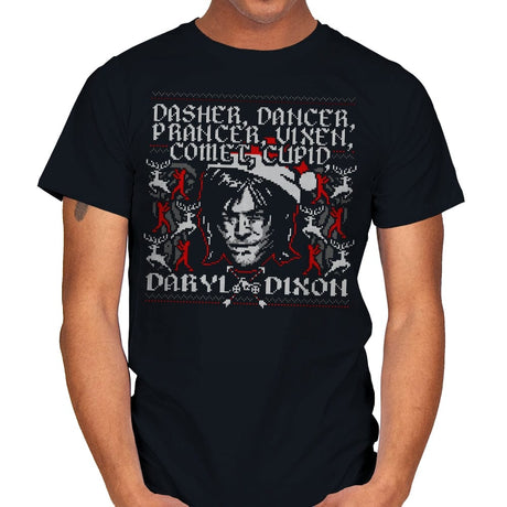 Dancer Dasher and Dixon - Mens T-Shirts RIPT Apparel Small / Black