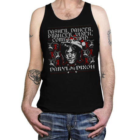 Dancer Dasher and Dixon - Tanktop Tanktop RIPT Apparel X-Small / Black