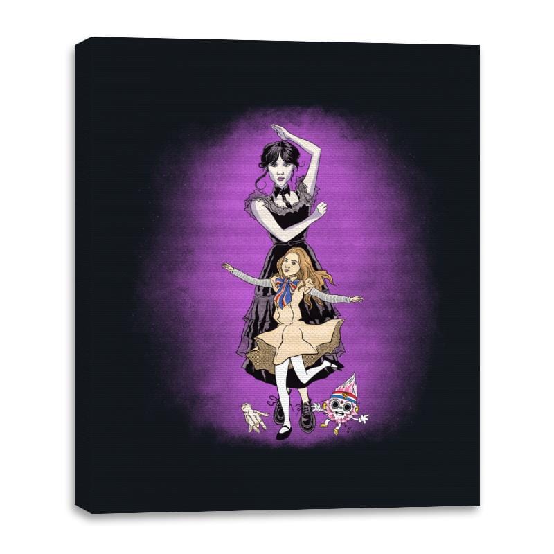 Dancing Scream Queens - Canvas Wraps Canvas Wraps RIPT Apparel 16x20 / Black