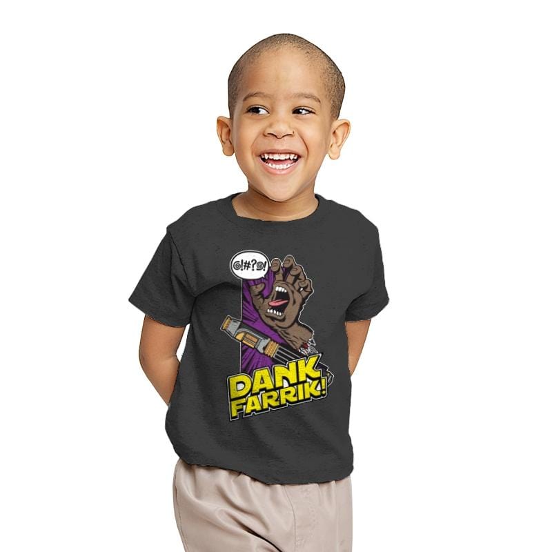 DANK FARRIK! - Youth T-Shirts RIPT Apparel X-small / Charcoal