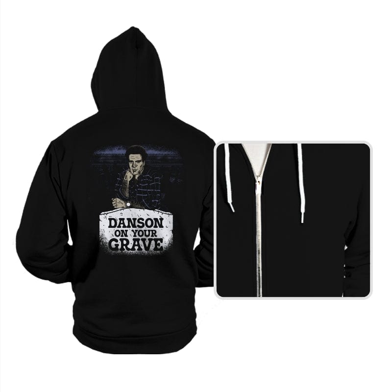 Danson on your Grave - Hoodies Hoodies RIPT Apparel Small / Black