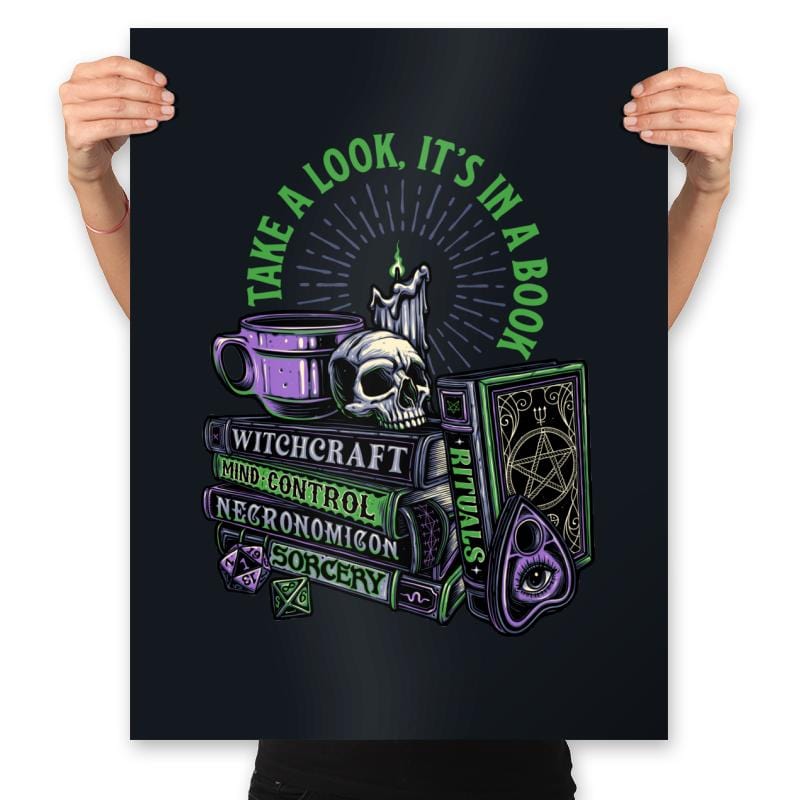 Dark Books - Prints Posters RIPT Apparel 18x24 / Black